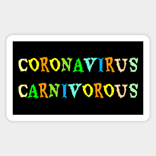 Coronavirus Magnet by Herbivore Nation - Vegan Gifts